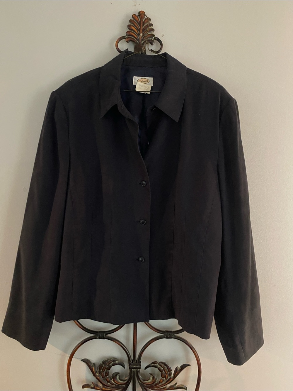 Tailored Women’s Dark Navy Button Blazer